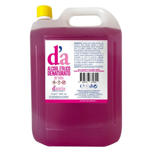 Alcol Etilico Denaturato Rosa 94° – 5L