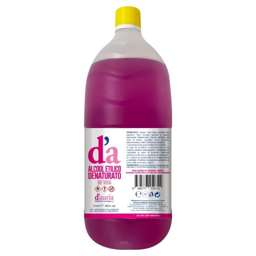Alcol Etilico Denaturato Rosa 90° – 2L